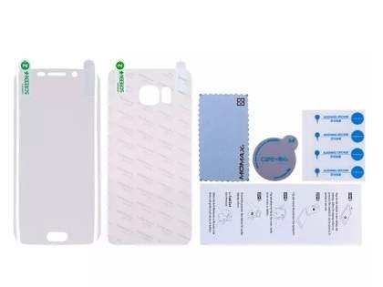 MOMAX Crystal Clear Curved Screen Protector (Front and Back) for Samsung Galaxy S6 Edge Plus
