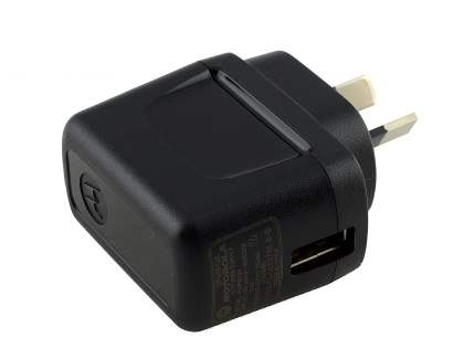 Genuine Motorola 850mA USB-A Power Adapter - Classic Black
