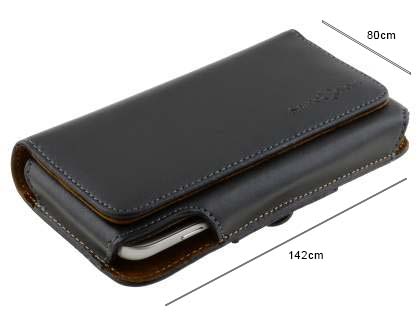 Extra-tough Genuine Leather ShineColours belt pouch (Bumper Case Compatible)