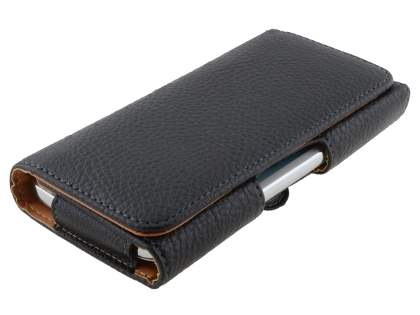 Textured Synthetic Leather Belt Pouch (Bumper Case Compatible) for Microsoft Lumia 650