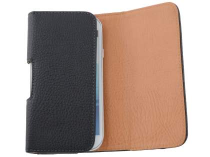 Textured Synthetic Leather Belt Pouch (Bumper Case Compatible) for Microsoft Lumia 650