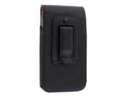 Textured Synthetic Leather Vertical Belt Pouch for Telstra Signature Enhanced
