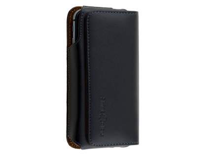 Extra-tough Genuine Leather ShineColours belt pouch for Sony Xperia Z5 Premium - Classic Black Extra-tough Genuine Leather ShineColours belt pouch for Sony Xperia Z5 Premium - Classic Black