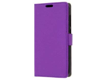 Slim Synthetic Leather Wallet Case with Stand for Huawei Y3II - Purple