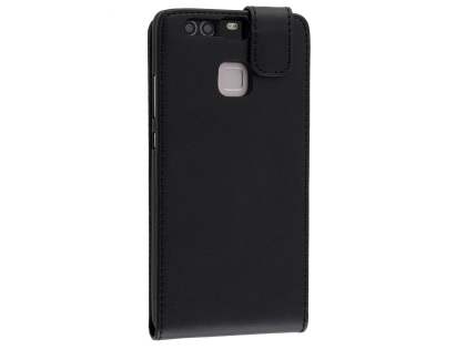 Synthetic Leather Flip Case for Huawei P9 - Black Synthetic Leather Flip Case for Huawei P9 - Black