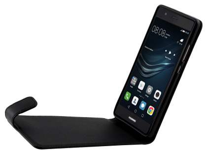 Synthetic Leather Flip Case for Huawei P9 - Black