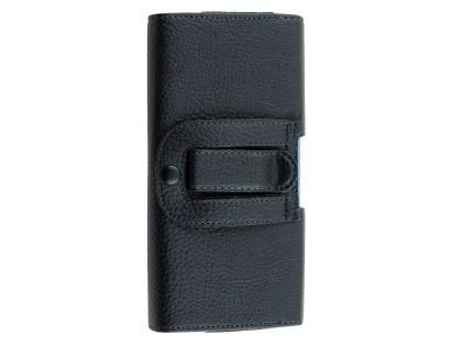 Textured Synthetic Leather Belt Pouch - Bumper Case Compatible