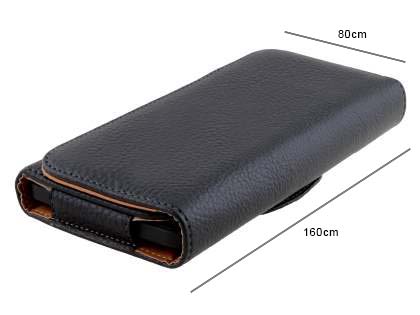 Textured Synthetic Leather Belt Pouch - Bumper Case Compatible