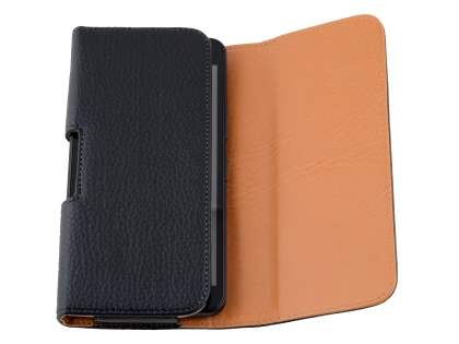 Textured Synthetic Leather Belt Pouch - Bumper Case Compatible