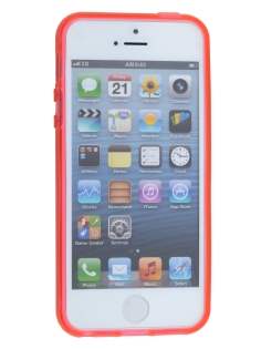 Apple iPhone SE/5s/5 Frosted TPU Gel Case - Frosted Red