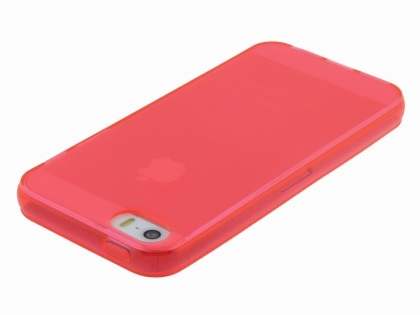 Apple iPhone SE/5s/5 Frosted TPU Gel Case - Frosted Red