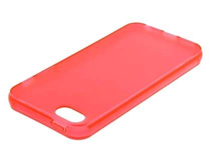 Apple iPhone SE/5s/5 Frosted TPU Gel Case - Frosted Red