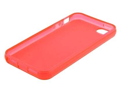 Apple iPhone SE/5s/5 Frosted TPU Gel Case - Frosted Red