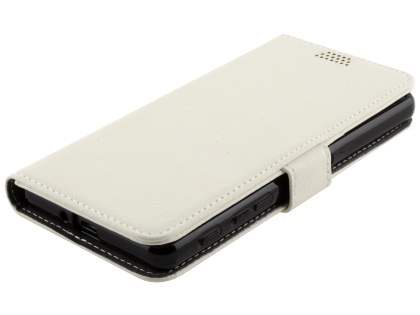 Slim Synthetic Leather Wallet Case with Stand for Sony Xperia X Performance - Pearl White