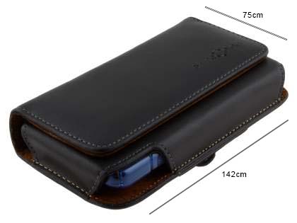 Extra-tough Genuine Leather ShineColours belt pouch - Bumper Case Compatible