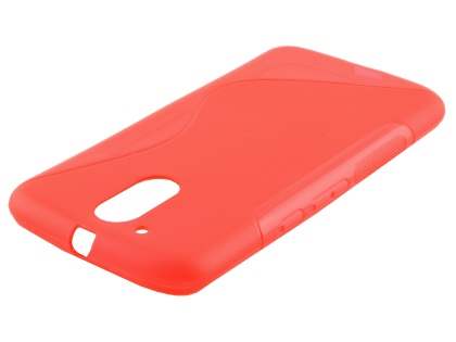 Wave Case for Motorola Moto G4/G4 Plus - Frosted Red/Red Soft Cover