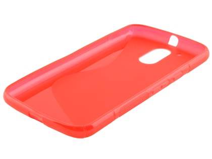 Wave Case for Motorola Moto G4/G4 Plus - Frosted Red/Red