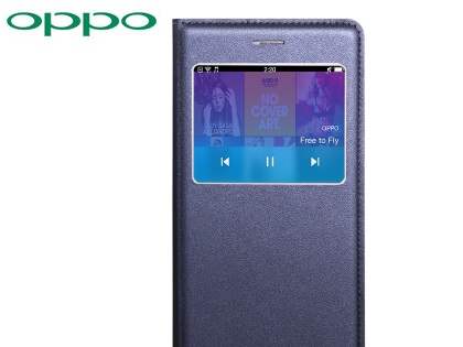 Genuine OPPO R7s Smart Flip Cover - Blue Genuine OPPO R7s Smart Flip Cover - Blue