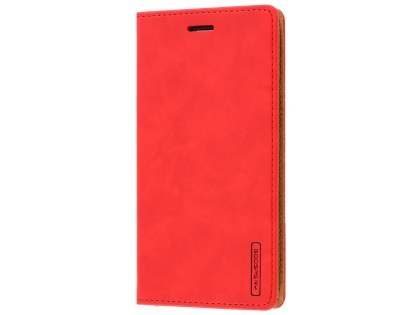 Mercury Goospery Blue Moon Wallet Case for Samsung Galaxy Note FE - Red