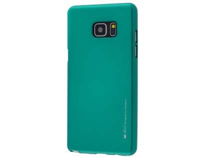 Mercury Goospery iJelly Gel Case for Samsung Galaxy Note FE - Metallic Green Soft Cover