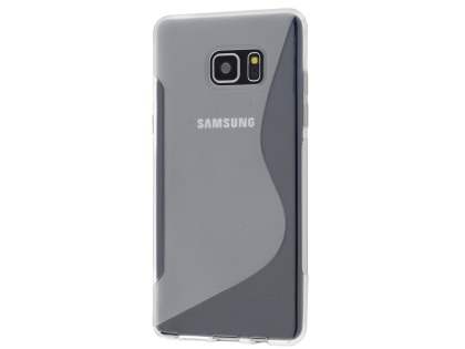 Wave Case for Samsung Galaxy Note FE - Frosted Clear/Clear Soft Cover
