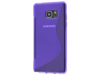 Wave Case for Samsung Galaxy Note FE - Frosted Purple/Purple Soft Cover