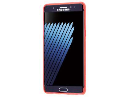 Wave Case for Samsung Galaxy Note FE - Frosted Red/Red