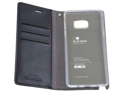 Mercury Goospery Blue Moon Wallet Case for Samsung Galaxy Note FE - Classic Black