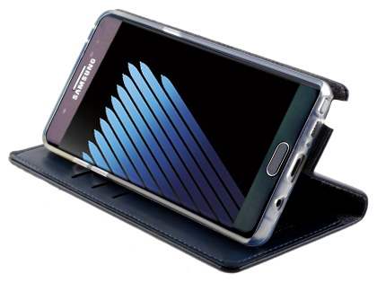 Mercury Goospery Blue Moon Wallet Case for Samsung Galaxy Note FE - Midnight Blue