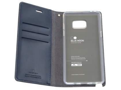 Mercury Goospery Blue Moon Wallet Case for Samsung Galaxy Note FE - Midnight Blue