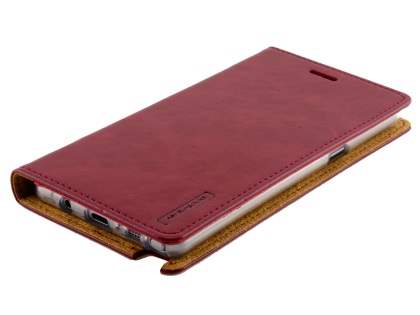 Mercury Goospery Blue Moon Wallet Case for Samsung Galaxy Note FE - Burgundy