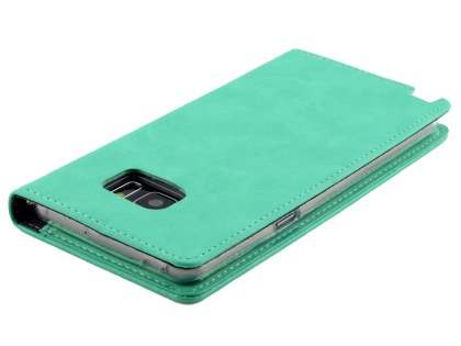 Mercury Goospery Blue Moon Wallet Case for Samsung Galaxy Note FE - Mint