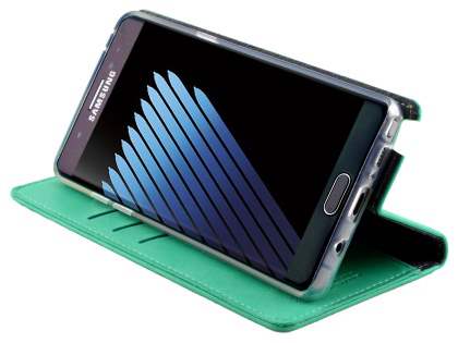 Mercury Goospery Blue Moon Wallet Case for Samsung Galaxy Note FE - Mint