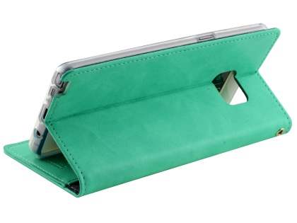 Mercury Goospery Blue Moon Wallet Case for Samsung Galaxy Note FE - Mint