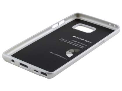 Mercury Goospery iJelly Gel Case for Samsung Galaxy Note FE - Metallic Silver