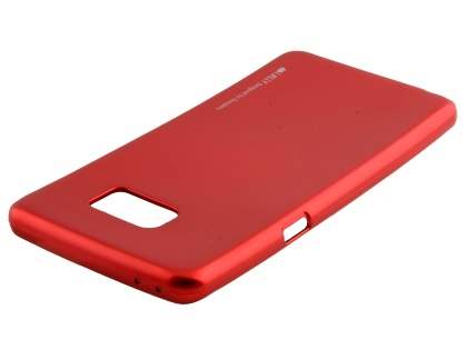 Mercury Goospery iJelly Gel Case for Samsung Galaxy Note FE - Metallic Red