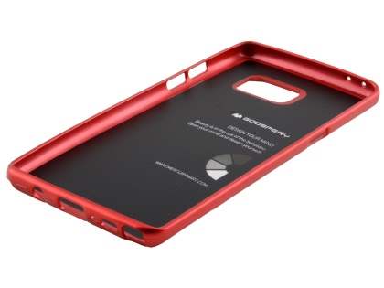 Mercury Goospery iJelly Gel Case for Samsung Galaxy Note FE - Metallic Red