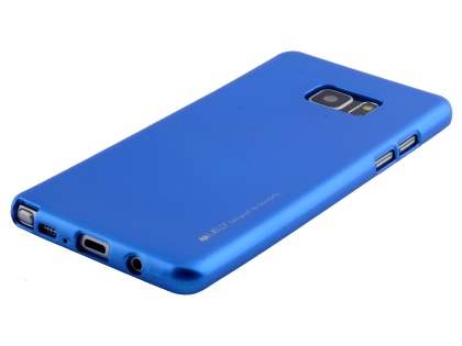 Mercury Goospery iJelly Gel Case for Samsung Galaxy Note FE - Metallic Blue