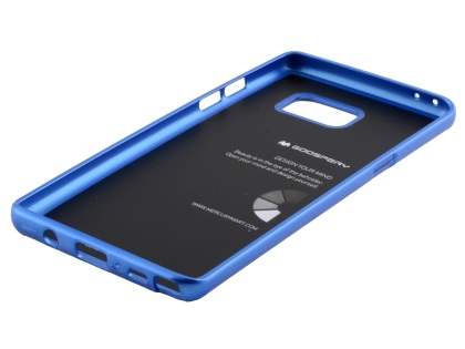 Mercury Goospery iJelly Gel Case for Samsung Galaxy Note FE - Metallic Blue