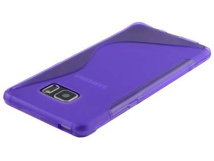 Wave Case for Samsung Galaxy Note FE - Frosted Purple/Purple