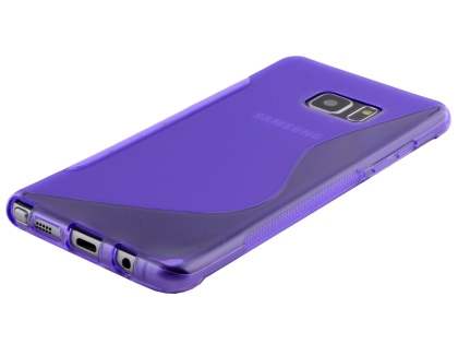Wave Case for Samsung Galaxy Note FE - Frosted Purple/Purple
