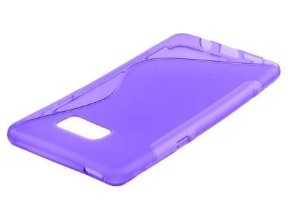 Wave Case for Samsung Galaxy Note FE - Frosted Purple/Purple