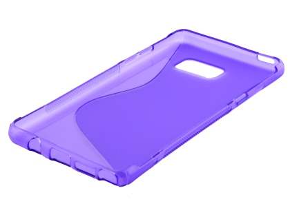 Wave Case for Samsung Galaxy Note FE - Frosted Purple/Purple