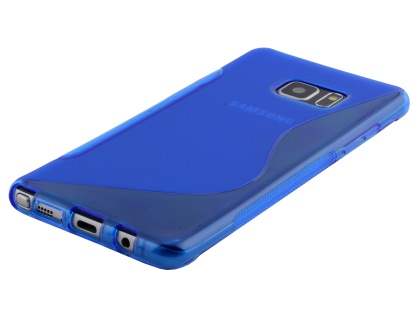Wave Case for Samsung Galaxy Note FE - Frosted Blue/Blue