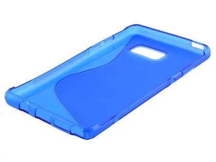 Wave Case for Samsung Galaxy Note FE - Frosted Blue/Blue