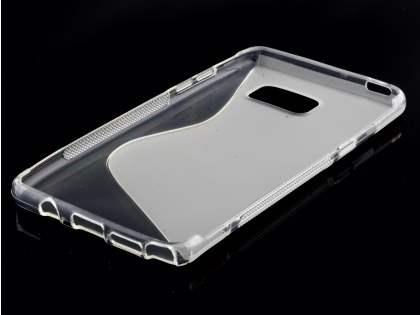 Wave Case for Samsung Galaxy Note FE - Frosted Clear/Clear