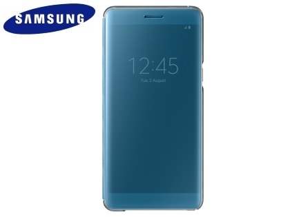 Genuine Samsung Galaxy Note7 Clear View Cover - Blue Genuine Samsung Galaxy Note7 Clear View Cover - Blue