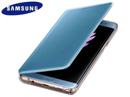Genuine Samsung Galaxy Note7 Clear View Cover - Blue