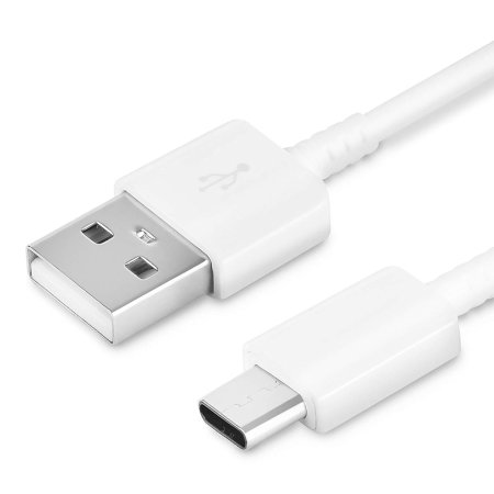 Genuine Samsung USB-A to USB-C Cable - White USB-C to USB-A