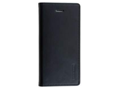 Mercury Goospery Blue Moon Wallet Case for iPhone 8/7 - Black Leather Wallet Case